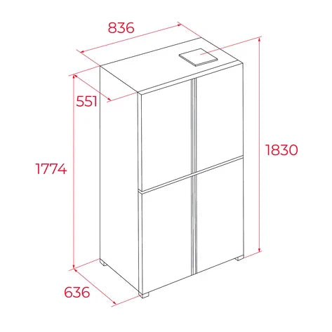Frigorífico Americano RMF 75820 GBK TEKA