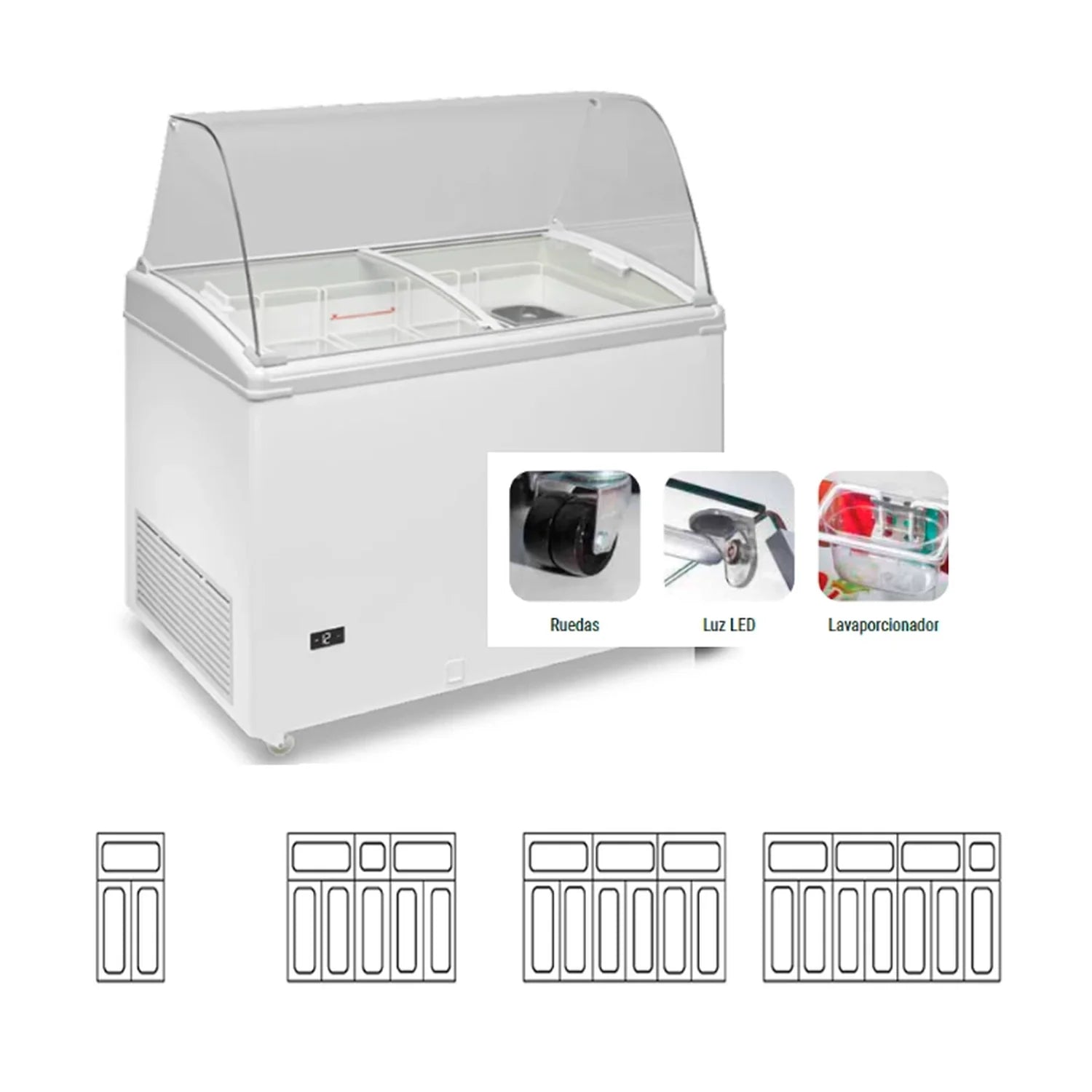 Vitrina helados CASFRI TCG-170