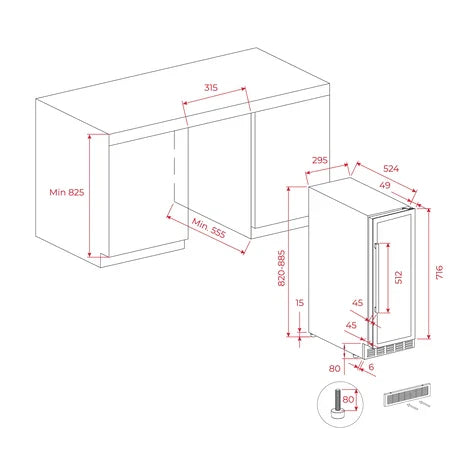 Vinoteca Sommelier  RVU 10020 GBK TEKA